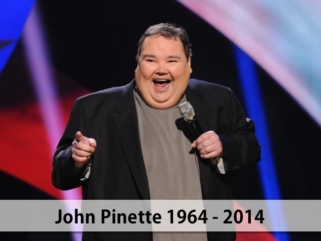 john pinette with banner