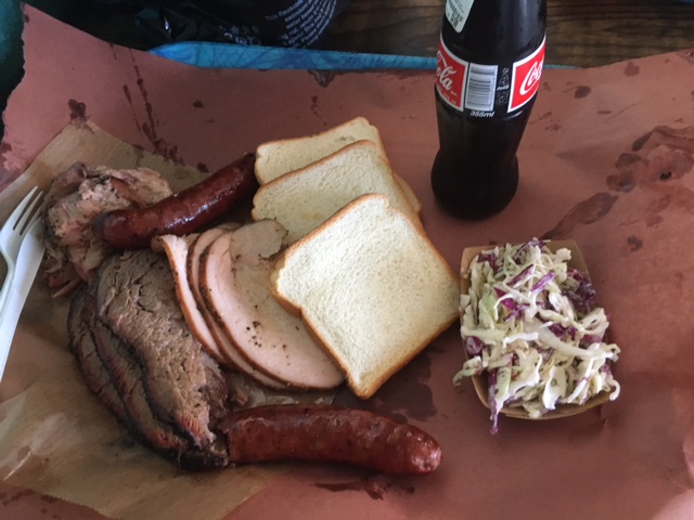 BBQ and a Mexican Coke at Franklins